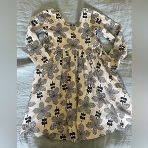 Hanna Andersson Black and White Floral Dress